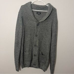 Carbon Long Sleeve Grey Cardigan Sweater - Sz L